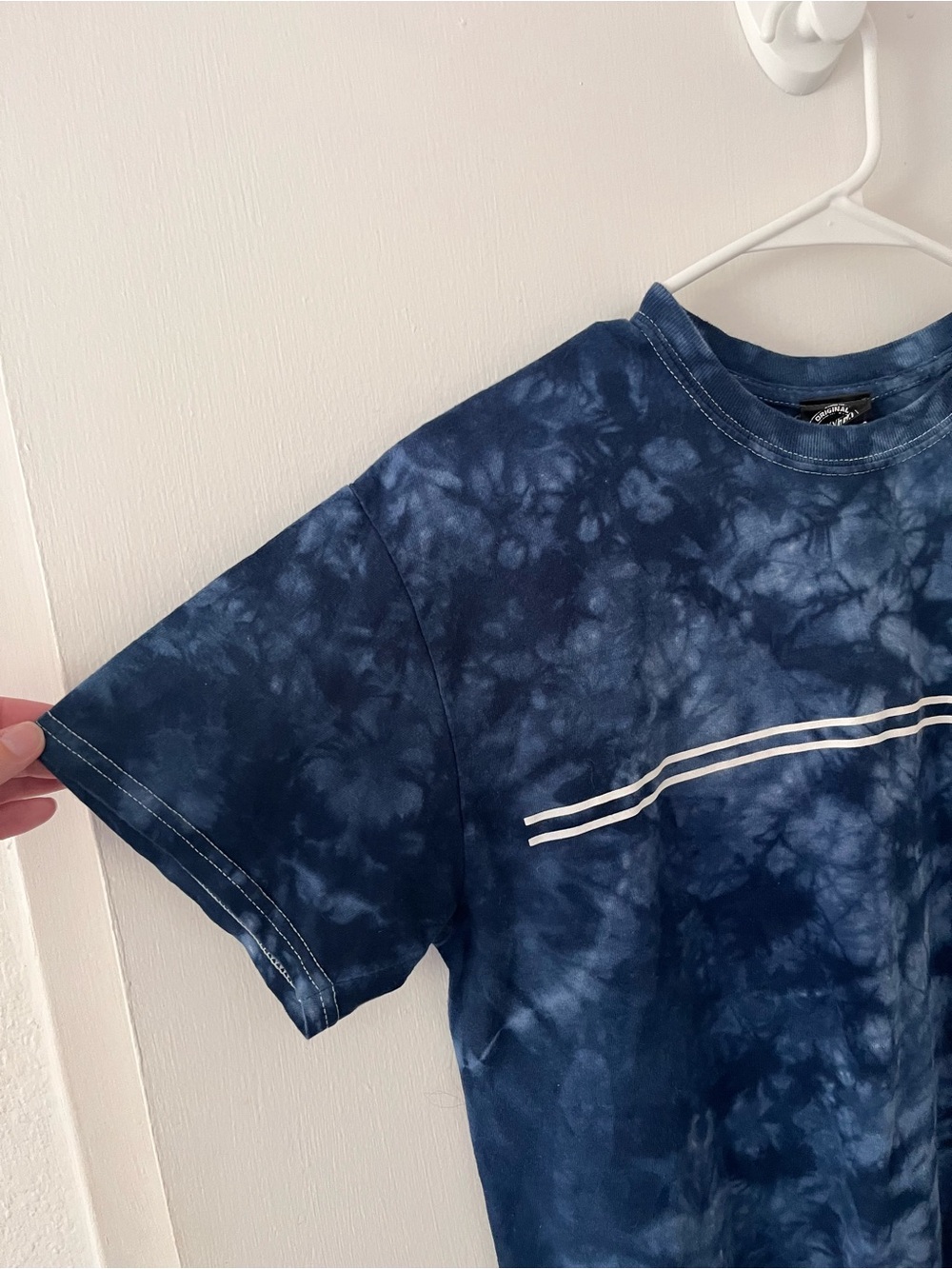 Santa Cruz Skateboards Blue Tie Dye Logo Tee T Shirt Men’s Medium - Picture 3 of 10